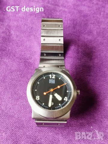 Рядък Часовник Watch RemRem Датски Дизайнерски Anders Smith 100m дата Stainless steel, снимка 2 - Мъжки - 45189173