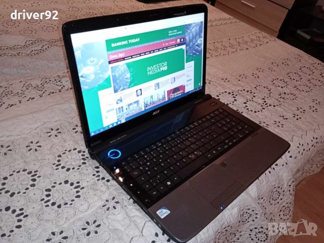 Acer 7735Z двуядрен с камера 4 гб рам 500 гб хард 17.3 инча с батерия над 1 час, снимка 2 - Лаптопи за дома - 45107768