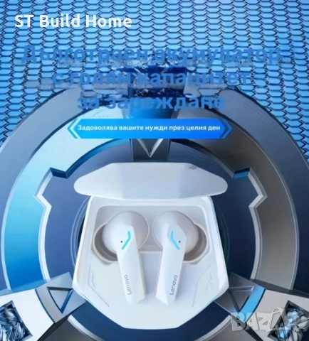 🎧 Lenovo GM2 PRO – Гейминг ергономични безжични слушалки с бързо Type-C зареждане, снимка 3 - Bluetooth слушалки - 52402347