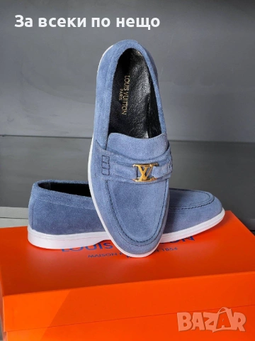 Louis Vuitton Мъжки Ежедневни Обувки Естествена кожа Луис Витон - Налични Различни Цветове Код E1278, снимка 10 - Ежедневни обувки - 53756265
