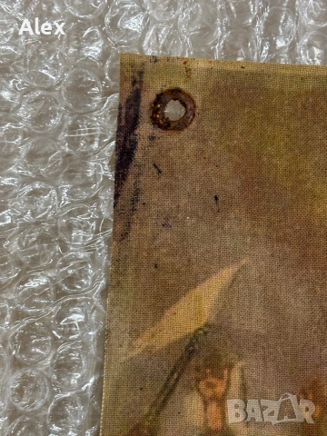  Италианско фашистко пропагандно пано от Втората световна война (около 1941–43 г, снимка 6 - Антикварни и старинни предмети - 53960345