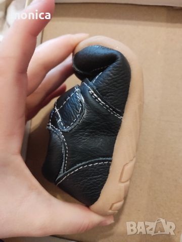 Детски обувки естествена кожа 22 номер тъмно сини за момче нови, снимка 7 - Детски обувки - 45116888