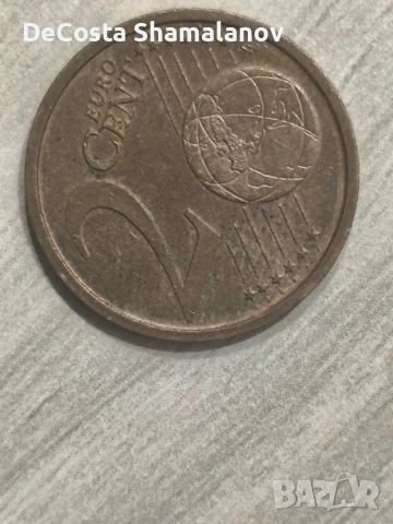 2 евроцента Германия 2002г Буква А, снимка 2 - Нумизматика и бонистика - 53478184