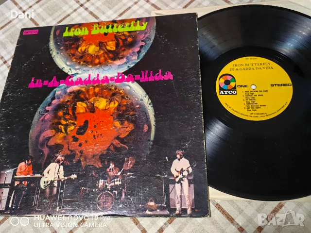 LP - Iron Butterfly ‎– In-A-Gadda-Da-Vida- 20лв, VG, снимка 1 - Грамофонни плочи - 49026366