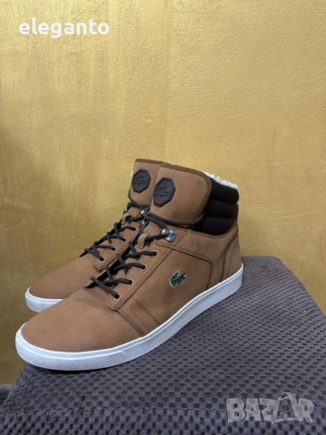 Мъжки кожени зимно обувки LACOSTE Orelle Put 2 Honey , 46 размер, снимка 4 - Други - 53134879