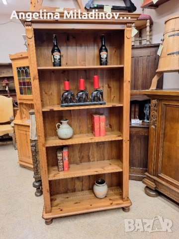 Винтидж библиотека от масивна дървесина , снимка 1