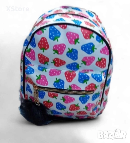 Компактни цветни ранички с пухче ,изкушение за всеки ценител., снимка 2 - Раници - 52583689