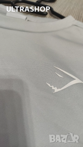 Gymshark L size мъжка блуза с поларена подплата в отлично състояние, снимка 5 - Блузи - 52931094