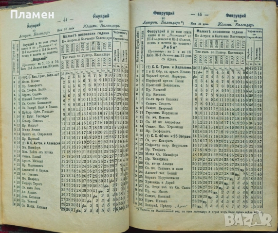 Балчовъ веченъ календарь по юлиянския стилъ Балчо Нейковъ /1897/, снимка 6 - Антикварни и старинни предмети - 53385214