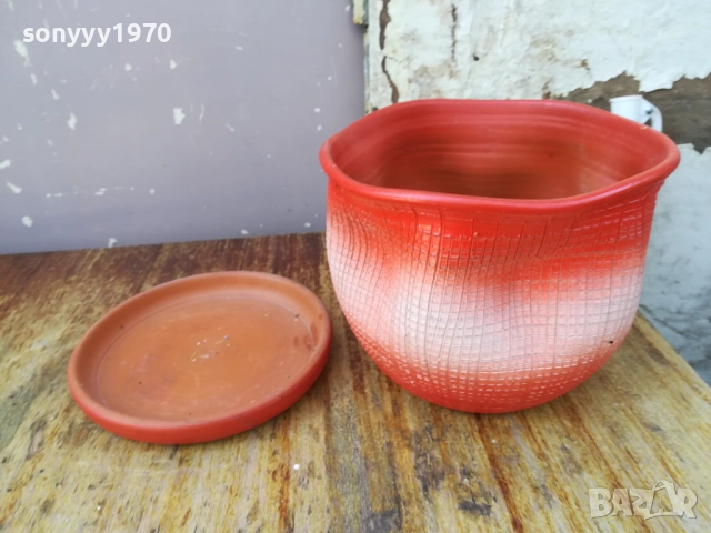 КЕРАМИЧНА САКСИЯ КАШПА 1910251235, снимка 17 - Саксии и кашпи - 52105506