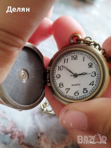 ПРОМОЦИЯ!!! Колие-часовник с отварящо се капаче с епокс
., снимка 2 - Колиета, медальони, синджири - 45344504