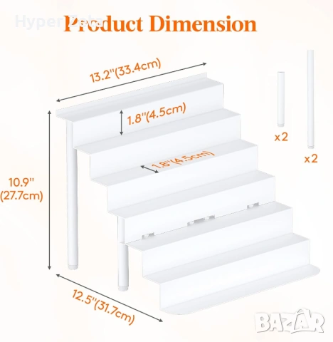 Метална етажерка, рафт за детски фигурки 6 нива стелаж за съхранение, снимка 2 - Декорация за дома - 53956038