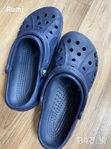 Оригинални тъмно сини чехли чехли Crocs ! 41-42 н, снимка 5 - Мъжки чехли - 46366677