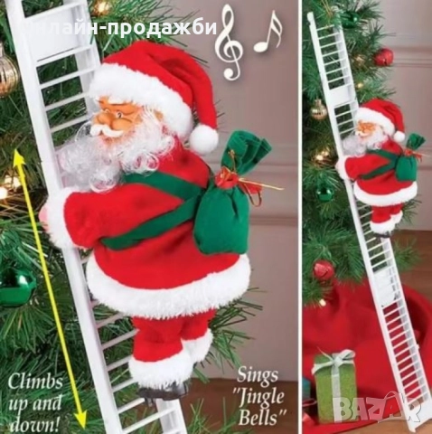 Електрическа играчка – катерещ се по стълба Дядо Коледа SD25