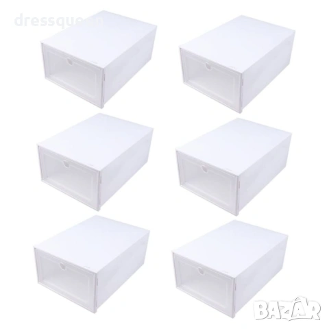 4948 Модулна кутия за съхранение на обувки -Устойчива полипропиленова кутия , снимка 2 - Други стоки за дома - 53929236