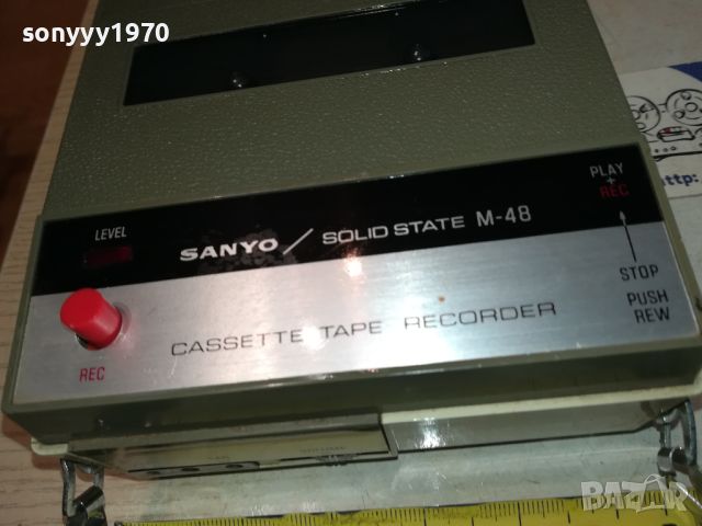 SANYO MODEL M-48 JAPAN-ВНОС SWISS 3105241109, снимка 10 - Радиокасетофони, транзистори - 45992156