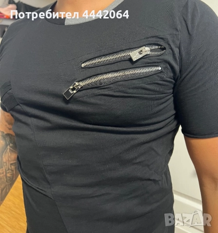Мъжка тениска с ципове, снимка 5 - Тениски - 51884197