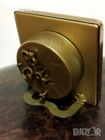 Стар механичен будилник, настолен часовник, снимка 7 - Антикварни и старинни предмети - 52424926