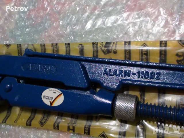 ALARM - 11002 - Made in Germany - 1" + 1 1/2" + 2" ЧИСТО НОВИ ПРОФЕСИОНАЛНИ Тръбни Ключове !!!!!!!! , снимка 7 - Гедорета - 39923931