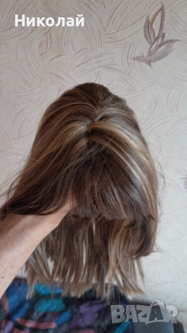 Две перуки - русолява и чисто черна, снимка 2 - Аксесоари за коса - 52550730