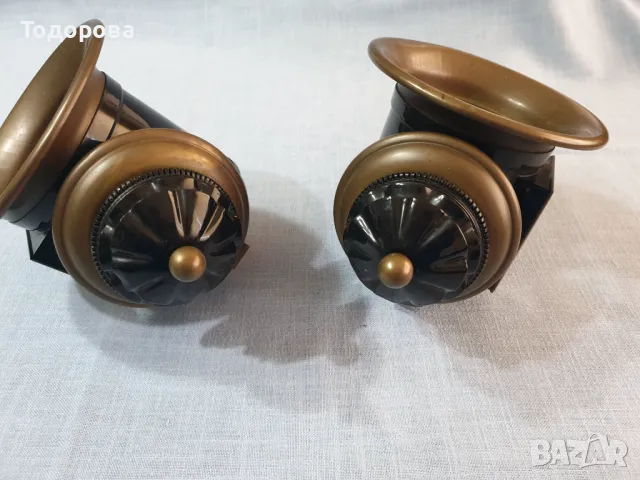 Чифт безупречни файтонски фенери- ляв и десен, снимка 4 - Антикварни и старинни предмети - 49774477