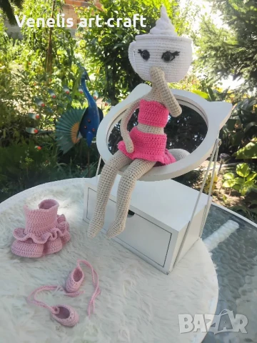 Плетена кукла Балерина Капучина / Ballerina Cappuccina , снимка 5 - Кукли - 50817813