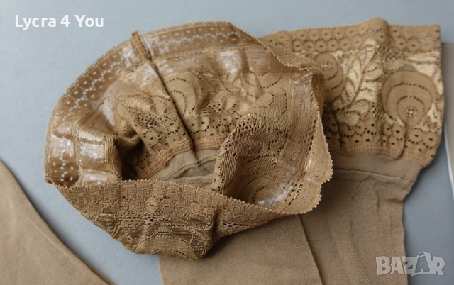 Резервирани - H&M Stay Ups M нови телесни силиконови чорапи, снимка 4 - Бельо - 52384182