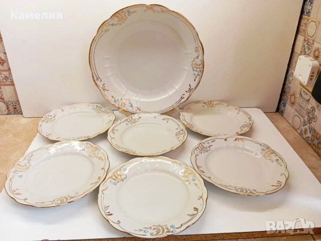 Руски порцелан , снимка 3 - Чинии - 42290912