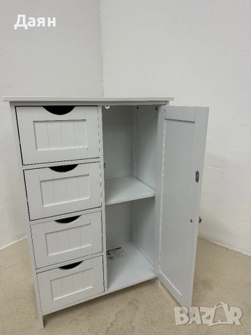 Шкаф за баня VASAGLE, снимка 5 - Шкафове - 53153443