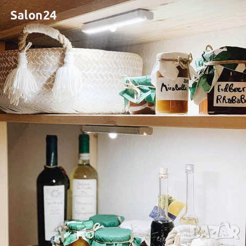 Практична LED лампа за осветление на шкаф, плот и други повърхности, снимка 3 - Лед осветление - 52279359