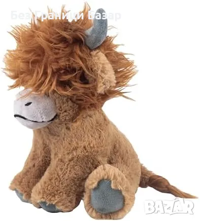 Нова Играчка за кученца и малки породи - пухкав Hamish Highland Cow, снимка 2 - За кучета - 48986808