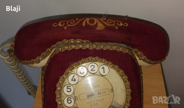 Ретро телефон , снимка 8 - Антикварни и старинни предмети - 46432995