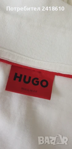 Hugo Boss HUGO Donos 222  Pique Cotton Regular Fit Mens Size L ОРИГИНАЛНА Тениска!, снимка 15 - Тениски - 51373578