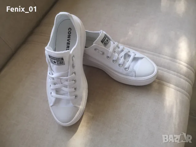 Converse, N40 оригинални нови бели кецове, снимка 7 - Кецове - 47187773