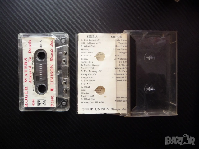Roger Waters Amused To Death музика музикант рок Пинк Флойд албум солов Unison 1992 касета слушане  , снимка 2 - Аудио касети - 53329364