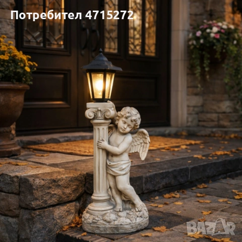 Соларна лампа ангел - елегантна декорация за всеки двор