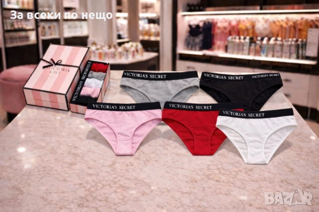 Victoria's Secret Комплект 5 броя Дамско Бельо В Кутия - Различни Цветове И Модели Код E1317, снимка 3 - Бельо - 53758416