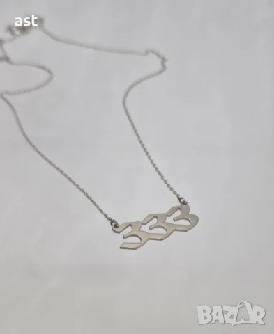 Сребърно колие "Ангелски числа", снимка 6 - Колиета, медальони, синджири - 50474651