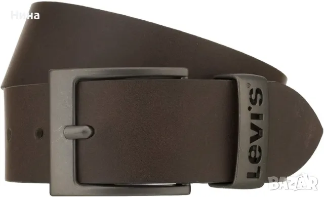 Унисекс колан Levi's в кафяво, от естествена кожа, с метална катарама, снимка 5 - Колани - 49962317