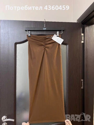 Кафяв официален комплект от Zara, снимка 2 - Поли - 52712690