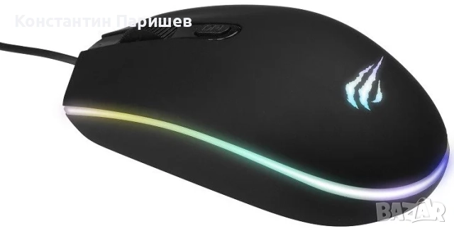 Мишка за игри, HAVIT, GAMENOTE MS1003, RGB осветление, 1200 DPI