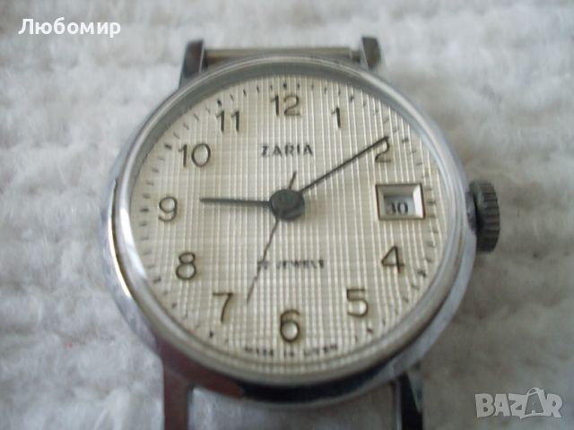 Стар часовник ZARIA - №8, снимка 3 - Антикварни и старинни предмети - 45252902