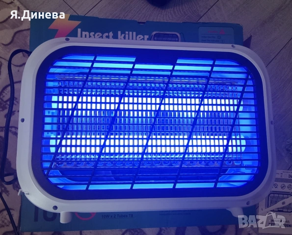 Лампа за насекоми 20w, снимка 3 - Градински мебели, декорация  - 53405385