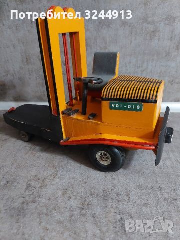 Стара рядка дървена играчка мотокар VOI-019 , снимка 5 - Колекции - 45692846