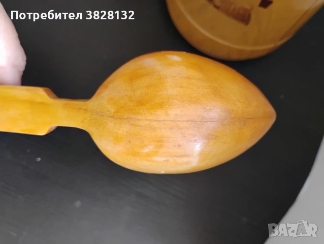 винтидж дървена халба с лъжици, снимка 9 - Други ценни предмети - 51110102