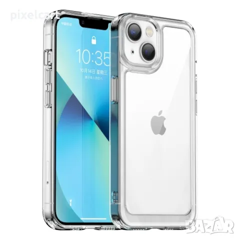 Удароустойчив калъф Acrylic Clear за iPhone 14 Plus, Прозрачен, снимка 2 - Калъфи, кейсове - 47923688