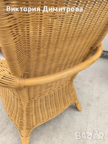 Комплект ратан - 6 броя кресла, снимка 9 - Градински мебели, декорация  - 53586992