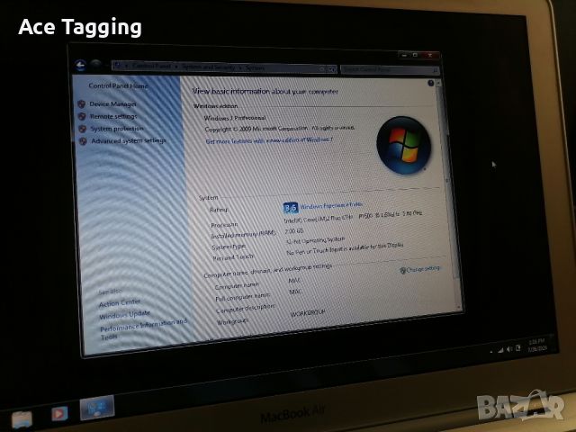 Macbook air 1st gen 2008 / Мякбук първа генерация, снимка 8 - Лаптопи за работа - 46705718