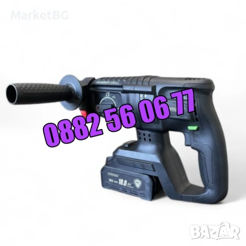 Комплект 5 в 1 перфоратор, винтоверт, гайковерт, ъглошлайф и LED лампа, снимка 5 - Други инструменти - 53274831