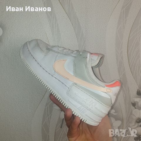 оригинални маратонки NIKE AIR FORCE 1 PIXEL CRIMSON номер38,5-39, снимка 6 - Маратонки - 42609437